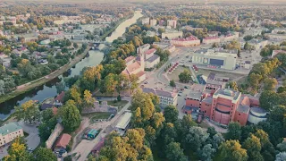 Valmiera, LATVIA, DJI Drone Footage 4K