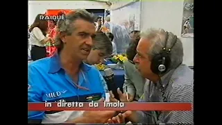 F1 San Marino 1994 - Ezio Zermiani intervista Flavio Briatore dopo il Gran Premio