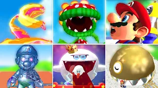 All Bosses in Mario Sunshine HD + Cutscenes (No Damage) | Super Mario 3D All-Stars