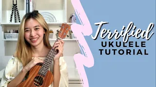 Terrified by Katharine McPhee | UKULELE TUTORIAL (Easy Chords)