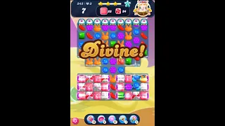 Candy Crush Saga Level 345 - Sugar Stars,  17 Moves Completed, No Boosters