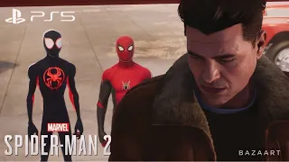 Peter and Miles vs Sandman With Far From Home and ATSV Suits - Marvel's Spider-Man 2 (60FPS)