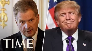 Press Conference With President Donald Trump And Finnish President Sauli Niinistö | TIME