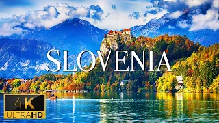 FLYING OVER SLOVENIA (4K UHD) - Calming Piano Music With Wonderful Natural Landscape For Relaxation