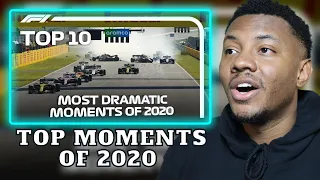 AMERICAN REACTS TO Top 10 Dramatic Moments of the 2020 F1 Season!