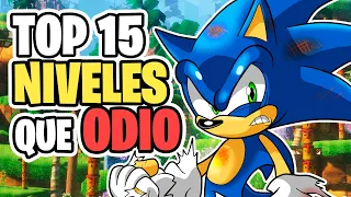 TOP 15 NIVELES DE SONIC QUE ODIO  (SERIE COMPLETA) | Sergindsegasonic