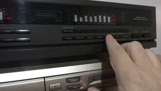 Technics SH-GE70 Stereo Graphic Equalizer Demo