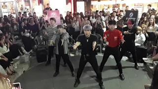 KINGDOMS. PENTAGON 'SHA LA LA' COVER. ON HOT SUMMER NIGHT, GIVING OFF AMAZING BUSKING ENTHUSIASM.