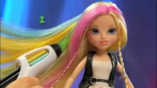 ▶ Moxie Girlz - Magic Hair Color Streak Studio - MGA