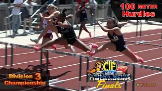 2023 TF - CIF-ss Finals (D3) - 100H (Girls)