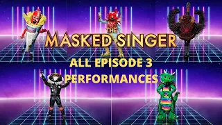 ALL EPISODE 3 PERFORMANCES | The Masked Singer UK Ep.3