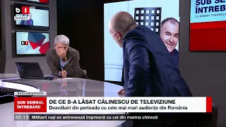 SUB SEMNUL ÎNTREBĂRII CU TURCESCU. FLORIN CĂLINESU SE DEZLĂNȚUIE. DE CE S-A LĂSAT DE TELEVIZIUNE? P2