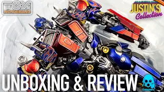 Optimus Prime Threezero DLX  Transformers Revenge of the Fallen Diecast Unboxing & Review