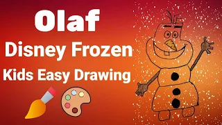 Olaf Disney Frozen Kids Easy Drawing | Step by Step | Learning Easier | How to draw Olaf Frozen