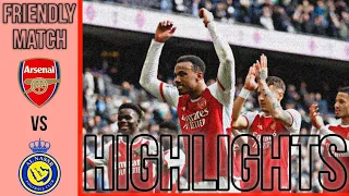 Arsenal FC vs Al Nassr FC Friendly Football Match Game Play & Highlights