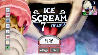 ICE SCREAM 7 FRIENDS LIS LEAKED GAMEPLAY AND MAIN MENU | ICE SCREAM 7 FANMADE