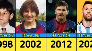 Lionel Messi - Face transformation from 1 to 36 years old