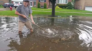 Draining a Flooded Street