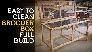 Homemade Chick Brooder Box