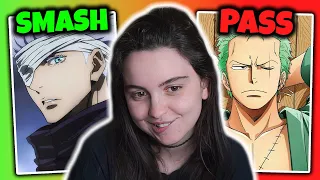 I Asked My WIFE To SMASH or PASS Anime Characters