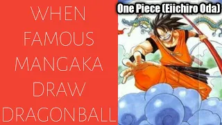 Dragon Ball drawings by Famous Manga Artists (mangaka) in their own style.