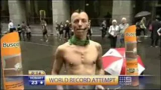 World Record sword swallow Live on the Today Show