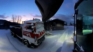 Snow plowing north norway.