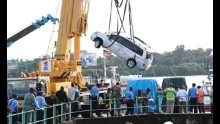 WATCH HOW THE CAR THAT PLUNGED INTO INDIAN OCEAN WAS RETRIEVED FROM THE OCEAN!!