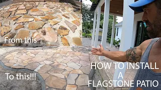 How to install a Flagstone Patio. Back to my Roots