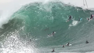 The Wedge - Biggest and Gnarliest Day of Summer 2022 !!! (RAW FOOTAGE)