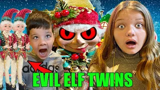 EVIL ELF TWINS!! The CREEPY ELF has TWIN BROTHERS! ATTACK of the EVIL ELF on THE SHELF!