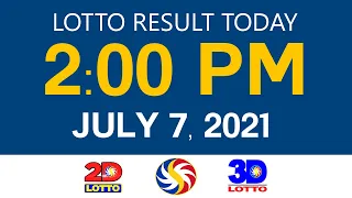 Lotto Results Today July 7 2021 2pm Ez2 Swertres 2D 3D 4D 6/45 6/55 PCSO