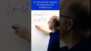  📌 ECUACIÓN de GRADO 10 sin fórmula 🤔 #ecuaciones #matematicas #shorts