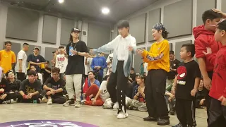 [SAIGONBROTHERZ - Popping Hip Hop 1 vs 1 ] Vincent Chou Freestyle Hip Hop - First Time