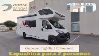 2022 Challenger C256 Start Edition Fiat - CAPUCHINA DE 7 PLAZAS - CARAVANAS SANGAR