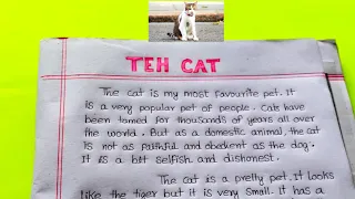 ✍️25 lines Eassy writing On Cat in English | Paragraph/Eassy Writing On The Cat