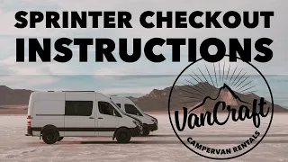 VanCraft Sprinter Campervan Rentals: Pre-Departure Walkthrough Video