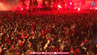 Football  celebrations in Lille despite curfew as LOSC wins the title