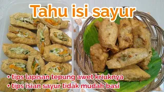 Bisa jadi stok frozen food. Resep TAHU ISI SAYUR crispy, enak, bikin nagih. Super renyah tahan lama