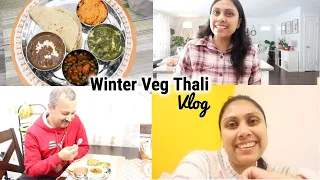 Vlog after Long Time - Winter Veg Thali - No Office day Vlog