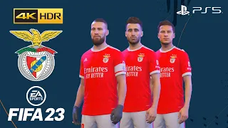 FIFA 23 on PS5 - SL BENFICA PLAYER FACES AND RATINGS - 4K60FPS GAMEPLAY