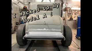 Model A Coupe Hot Rod Build Pt. 40   Installing A 32 Ford Gas Tank!