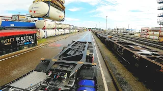 Easy work today - 1 hour | 1 container - pov truck driving - highway sound