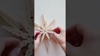 HOW TO MAKE WOOD STARS! easy diy #christmasornaments #christmasdiy #christmas