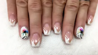 Marble Flowers and V white tip /YouTube Amy Huynh