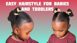 Quick and easy hairstyles for babies and toddlers with short hair @TimewithJenesis