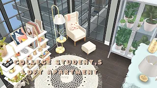 College Student's loft Apartment 🏢| The Sims Freeplay | Let's Build and Tour + lil vlog