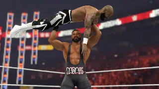 WWE 2K24 Bron Breakker vs. Ricochet Raw