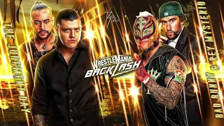 DOMINIK MYSTERIO & DAMIEN PRIEST VS BAD BUNNY & REY MYSTERIO BACKLASH 2023