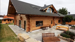 Naturstammhaus White Lilly Lake | das holzhaus Oliver Schattat GmbH #Naturstammhaus